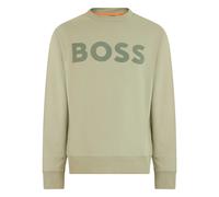 Boss - Felpa in Cotone con Logo - - Sweatshirts & Hoodies - Uomo - Verde - S