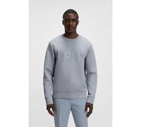 BOSS Felpa in cotone elasticizzato con logo a strati - Style Salbo, 50506119 Grigio XL