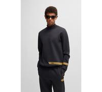 BOSS Felpa in cotone elasticizzato con logo - Style Salbock_IN, 50550321 Blu scuro XXXL