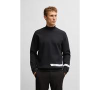 BOSS Felpa in cotone elasticizzato con logo - Style Salbock_IN, 50550321 Nero L