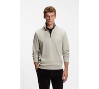 BOSS Felpa in terry di cotone con colletto con zip - Style Zetrust, 50468926 Beige chiaro M