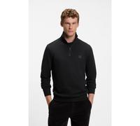 BOSS Felpa in terry di cotone con colletto con zip - Style Zetrust, 50468926 Nero M