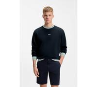 BOSS Felpa in terry di cotone con dettagli a contrasto - Style We_Blocks, 50561808 Blu scuro S