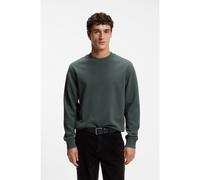 BOSS Felpa in terry di cotone con logo stampato - Style WeSmallcrew, 50514541 Verde scuro M