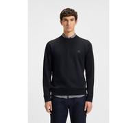 BOSS Felpa in terry di cotone con toppa con logo - Style Westart, 50509323 Blu scuro XS