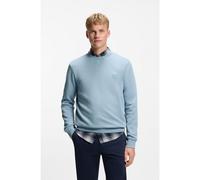 BOSS Felpa in terry di cotone con toppa con logo - Style Westart, 50509323 Celeste XXL