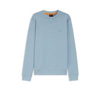 BOSS Felpa in terry di cotone con toppa con logo - Style Westart, 50509323 Celeste XXXL