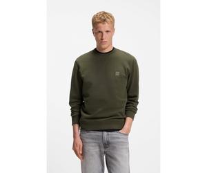 BOSS Felpa in terry di cotone con toppa con logo - Style Westart, 50509323 Oliva L