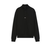 BOSS Felpa in terry di cotone con zip a un quarto - Style Ze_Smallzip, 50569548 Nero M