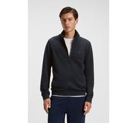 BOSS Felpa in terry di cotone con zip e targhetta con logo - Style Zestart, 50511709 Blu scuro XS