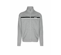 BOSS Felpa loungewear con zip grigio chiaro | L
