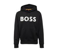 BOSS Felpa nero / bianco Uomo BOSS XXL