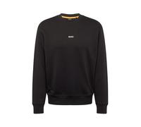 BOSS Felpa relaxed fit in terry di cotone con logo a contrasto - Style WeSmallcrew, 50514541 Nero S