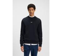 BOSS Felpa relaxed fit in terry di cotone con logo a contrasto - Style WeSmallcrew, 50514541 Blu scuro S