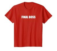 Boss Finale Maglietta, Bambini, Rosso, 2 Anni
