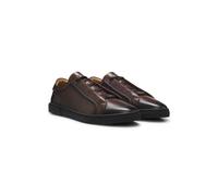 BOSS Gary sneakers in pelle spazzolata - Style Gary_L_Tenn_buqtad, 50578735 Marrone scuro 41