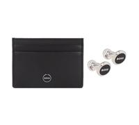 Boss GB Custodia per carta di credito Pelle 10 cm Scatola regalo nero