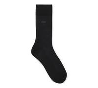 BOSS Calze ad altezza regolare in cotone egiziano mercerizzato con logo - Style George RS Uni MC, 50469837 Nero 45-46