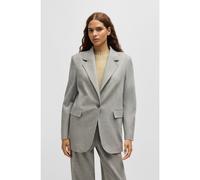 BOSS Giacca a un bottone in flanella elasticizzata - Style C_Jasobane, 50524402 Grigio chiaro 50