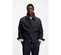 BOSS Giacca con colletto a contrasto in denim indaco - Style C-IRONHIDE, 50556478 Blu scuro XL