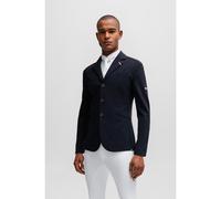BOSS Giacca da sfilata equestre con toppa con logo e righe tipiche del marchio - Style ALLEN SHOW JACKET, B3M0101 Blu scuro M