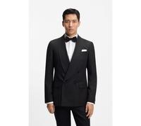 BOSS Giacca da smoking doppiopetto in seta - Style L-Heston-Tux-DB-254, 50549644 Nero 54