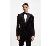 BOSS Giacca da smoking slim fit in velluto di cotone - Style H-Hutson-Tux-254, 50551552 Marrone scuro 50