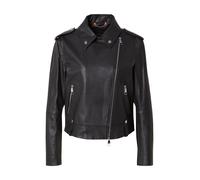 BOSS Giubbotto in pelle martellata con rifiniture color argento - Style C_Sandy, 50541769 Nero 38
