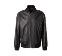 BOSS Bomber in pelle con tasca sulla manica - Style Jakri, 50552151 Nero 52