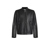 BOSS Giubbotto in pelle martellata con dettagli a logo - Style H-Mansell5, 50564586 Nero 54