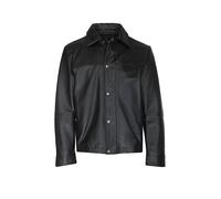 BOSS Camicia regular fit in pelle con bottoni in metallo con logo - Style Joban, 50562532 Nero 50