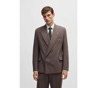 BOSS Giacca elegante regular fit in lana vergine mélange - Style ACE, 50535445 Marrone 46