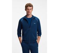 BOSS Giacca in cotone stretch con zip e profili a contrasto - Style Mix&Match Jacket Z, 50515307 Blu XL