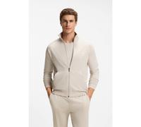 BOSS Giacca in cotone stretch con zip e profili a contrasto - Style Mix&Match Jacket Z, 50515307 Grigio chiaro S