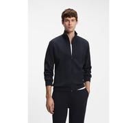 BOSS Giacca in misto cotone con lavorazione a nido d'ape - Style Structure Zip Jacket, 50559332 Blu scuro L