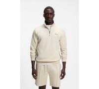 BOSS Giacca in misto cotone con logo metallizzato - Style Sense 1/4 Zip Jacket, 50566915 Colore neutro XXL