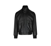 BOSS Bomber in pelle imbottito con tasche con patta - Style Jolights, 50566593 Nero 48