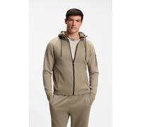 BOSS Giacca lavorata in maglia con materiale misto e grafica jacquard - Style KN_Globe HY, 50558362 Marrone chiaro M