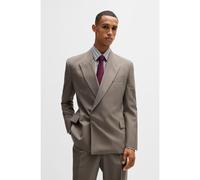 BOSS Giacca regular fit in lana vergine con motivo gessato - Style ACE, 50535436 Grigio 44