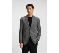 BOSS Giacca regular fit in misto lana a spina di pesce - Style H-Janson-Elbow-214, 50494242 Grigio scuro 50