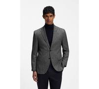 BOSS Giacca regular fit in misto lana a spina di pesce - Style H-Janson-Elbow-214, 50494242 Nero a motivi 46