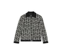 BOSS Giacca regular fit in tweed elasticizzato a motivi con piume - Style Joloria, 50548310 Nero a motivi 38