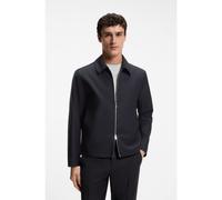 BOSS Giacca slim fit in lana elasticizzata a motivi - Style H-Hanry-Wing-263, 50567500 Blu scuro 58