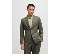 BOSS Giacca slim fit in lana vergine e lino - Style C-Hanry-252, 50542802 Kaki 98