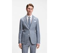 BOSS Giacca slim fit in lino a motivi - Style C-Hanry-262, 50561895 Celeste 102