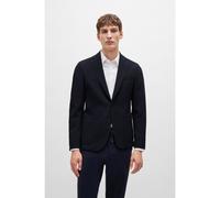 BOSS Giacca slim fit in misto lana seersucker - Style C-Hanry-233, 50522597 Blu scuro 102