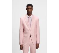 BOSS Giacca slim fit in mohair, seta e lino - Style H-Huge-B1-Peak-262, 50562604 Rosa chiaro 46