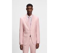 BOSS Giacca slim fit in mohair, seta e lino - Style H-Huge-B1-Peak-262, 50562604 Rosa chiaro 52