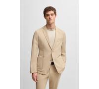 BOSS Giacca slim fit in tessuto softshell elasticizzato ideale per viaggiare - Style P-Hanry-WG-251F, 50538635 Beige chiaro 46