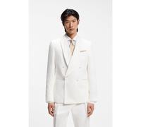 BOSS Giacca slim fit in twill di lino - Style H-Hutson-DB-SC-26 2, 50561866 Bianco 50